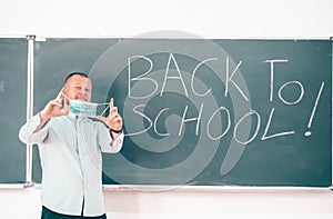 Coronavirus pandemic - Back to school concept