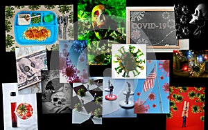 Coronavirus Pandemic Collage