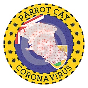 Coronavirus in Parrot Cay sign.