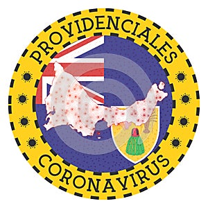 Coronavirus in Providenciales sign.