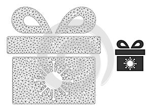 Coronavirus Surprize Box Vector Mesh Wire Frame Model