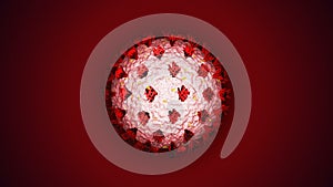 CORONAVIRUS Text Animation Around Covid-19, Background, Loop, 4k