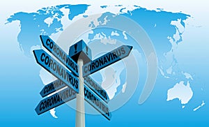 Coronavirus threat image