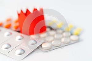 Coronavirus treatment with pharmaceuticals. Medicines for diseases