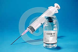 Coronavirus vaccination concept.