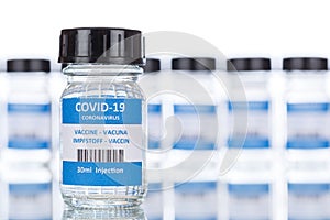 Coronavirus Vaccine bottle Corona Virus COVID-19 Covid vaccines copyspace copy space