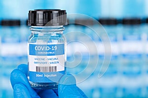 Coronavirus Vaccine bottle Corona Virus COVID-19 Covid vaccines copyspace copy space