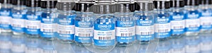 Coronavirus Vaccine bottle Corona Virus COVID-19 Covid vaccines panoramic