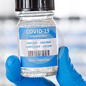 Coronavirus Vaccine bottle Corona Virus COVID-19 Covid vaccines square