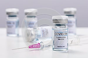 Coronavirus vaccine - The medical concept