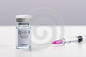 Coronavirus vaccine - The medical concept