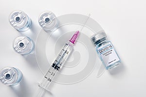 Coronavirus vaccine - The medical concept