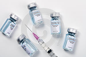 Coronavirus vaccine - The medical concept