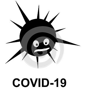 Coronavirus, vector humor virus icon 2.cdr
