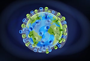 Coronavirus Virus Cell Global Pandemic World photo