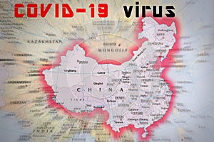 Coronavirus virus danger in China .Covid-19 disease