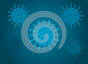 Coronavirus virus SARS-CoV-2 model symbol shape