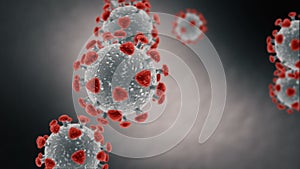 Coronavirus Visualization Looping Animation