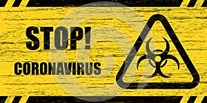 Coronavirus warning sign