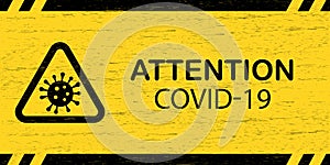 Coronavirus warning sign