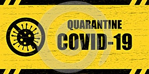 Coronavirus warning sign