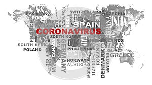 Coronavirus word cloud