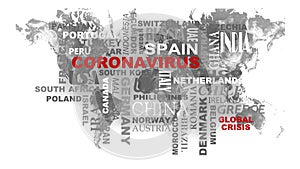 Coronavirus word cloud