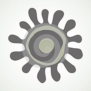 Corono virus bacterium. Vector drawing