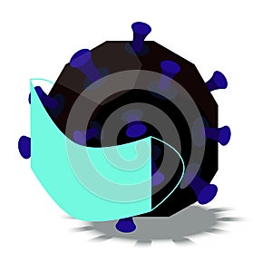 Coronavirus quarantin vector illustration .