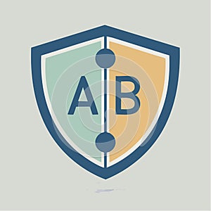 Corporate AB Lettermark Shield Emblem