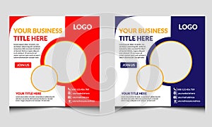 corporate banner design vector template social media banner design and Social media post design