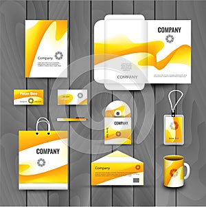 Corporate brand Business identity design Template Layout. Letter, Letterhead, Folder, card. Vector company triangle