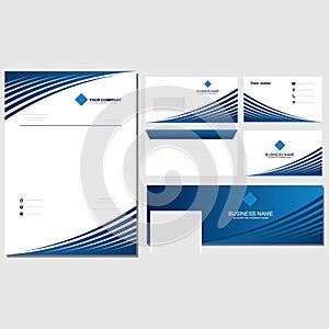 Corporate brand identity bundle template design vector 4 photo