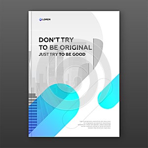 Corporate brochure cover design template