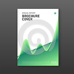 Corporate brochure cover design template for business