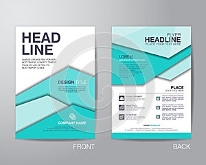 Corporate brochure flyer design layout template in A4 size, with