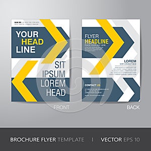 Corporate brochure flyer design layout template in A4 size, with