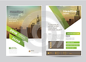 Corporate brochure flyer design layout template in A4 size photo