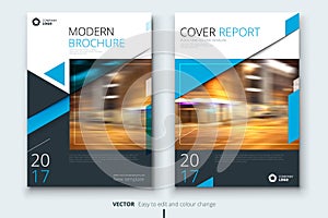 Corporate business annual report cover, brochure or flyer design. Leaflet presentation. Catalog with Abstract geometric