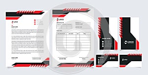 Corporate Business Branding Identity, Stationary Design, Letterhead, Business Card, Invoice