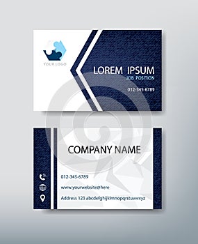 Corporate business card. Personal name card design template.