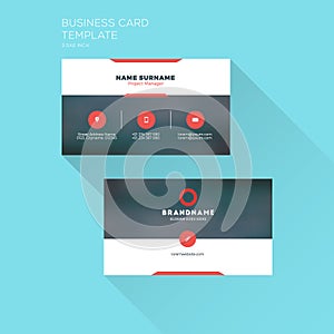 Corporate Business Card Print Template. Personal Visiting Card