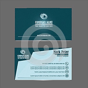 Corporate Business Card, Visiting Card, Identity Card Set.