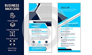 Corporate Business Dl Flyer rack card Leaflet Template Design