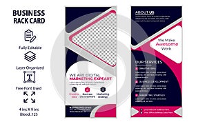 Corporate Business DL Flyer Rack Card Template Design