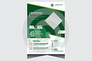 Corporate business event flyer design template