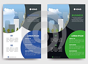 corporate business flyer poster brochure cover design layout background template design, vector in a4 size