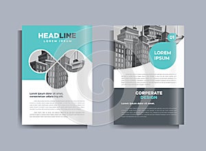 Corporate Business Flyer poster pamphlet brochure cover design layout background, one colors scheme, vector template in A4 size -
