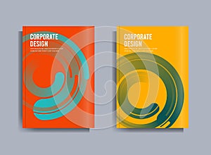 Corporate Business Flyer poster pamphlet brochure cover design layout background, vector template in A4 size