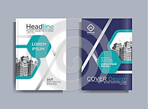 Corporate Business Flyer poster pamphlet brochure cover design layout background, Vector template in A4 size